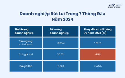 Doanh nghiệp Rút Lui Trong 7 Tháng Đầu Năm 2024